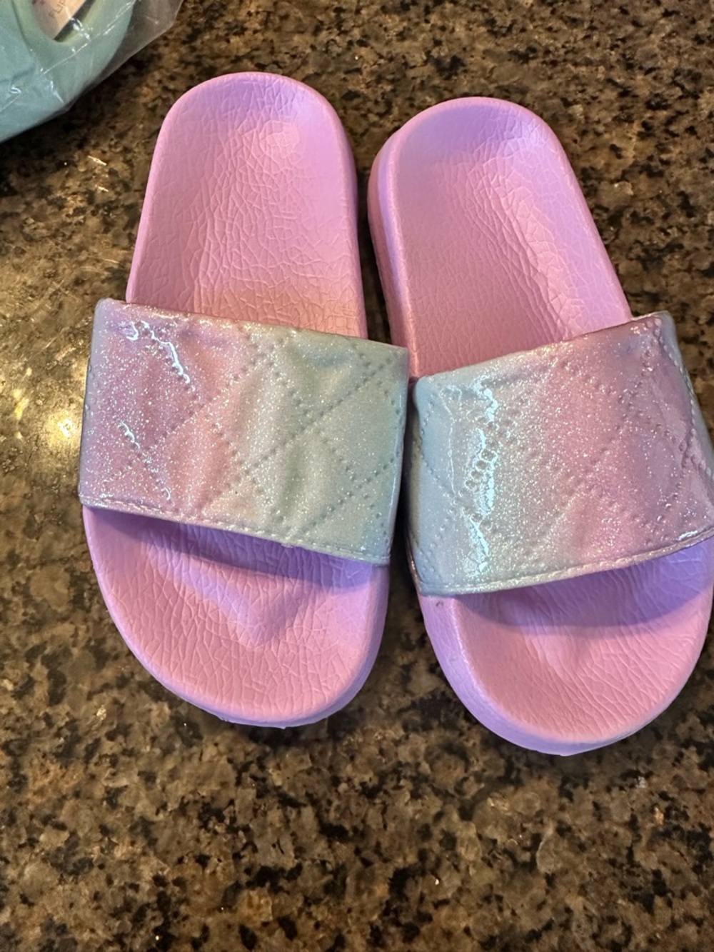 Skechers Lavender Glitter Slip-On Sneakers - Picture 6 of 7